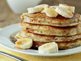 Low Calorie High Fiber Whole Wheat Pancakes