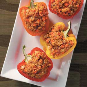 Low Calorie Quinoa Stuffed Peppers